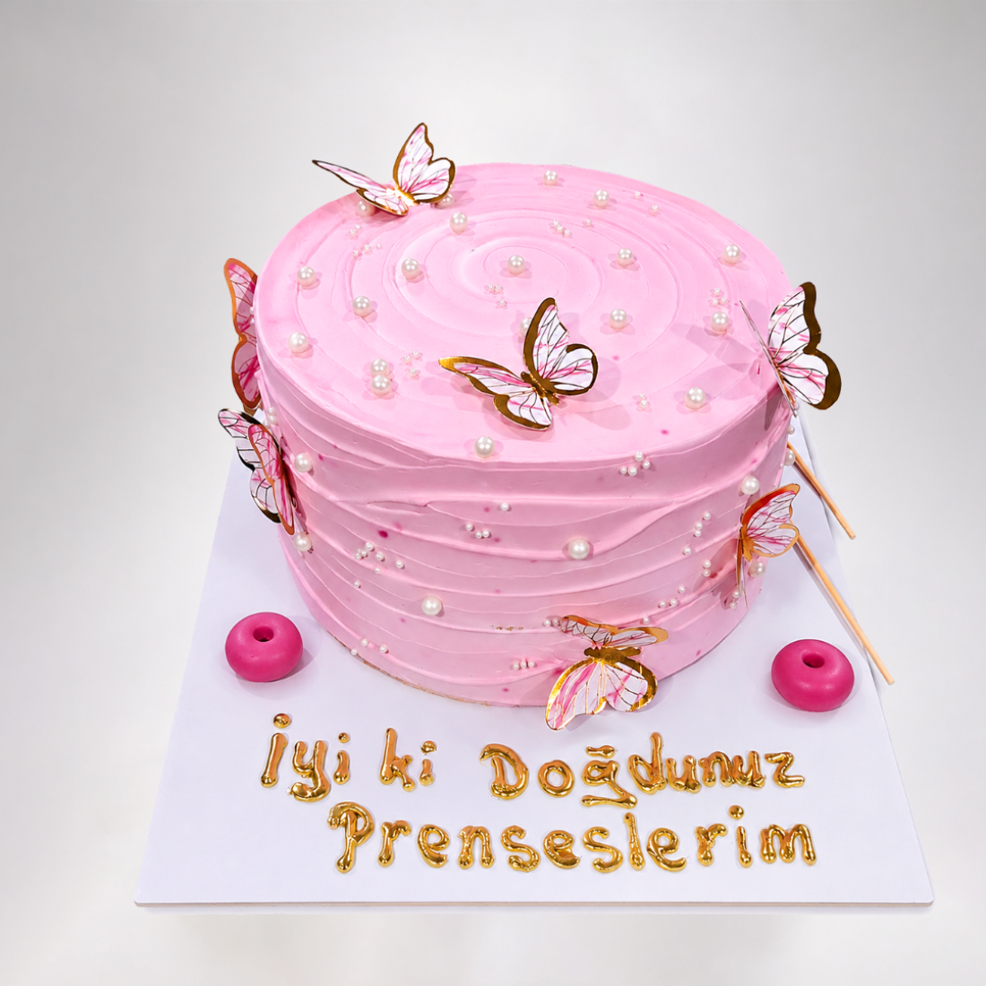 Pembe Doğum Günü Pasta Pembe Doğum Günü Pasta